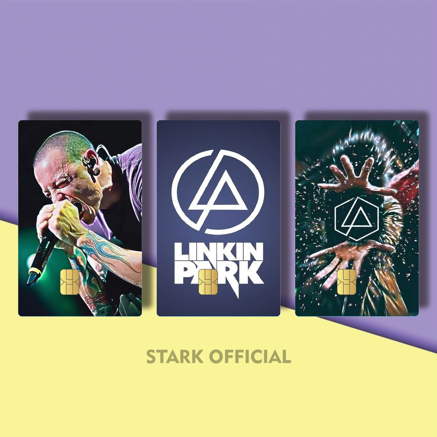STICKER ATM BAND LINKIN PARK HOLOGRAM Z6ZEM/LBDEK/ COVER KARTU BAND CHESTER LINKIN PARK / STIKER KAR