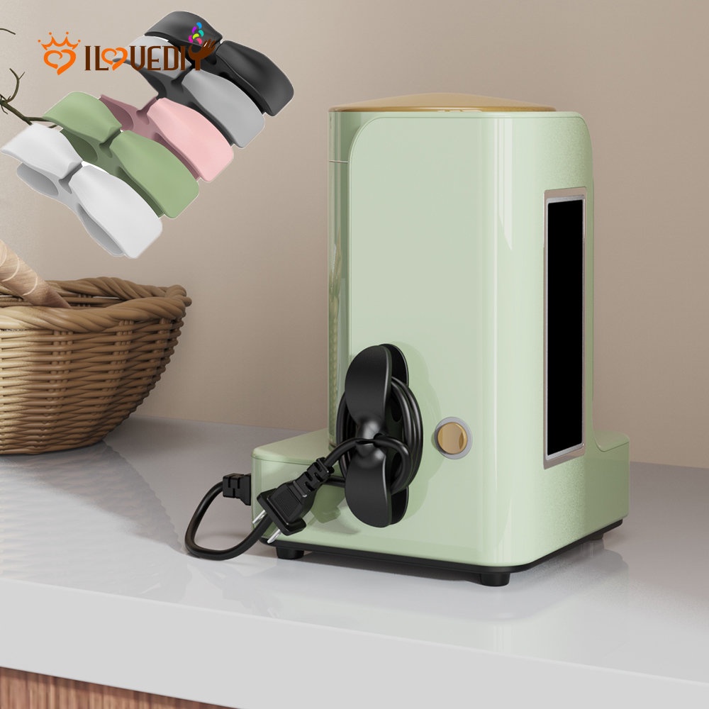 Power Stiker Dinding Penyimpanan Kabel Data USB Bahan Silikon