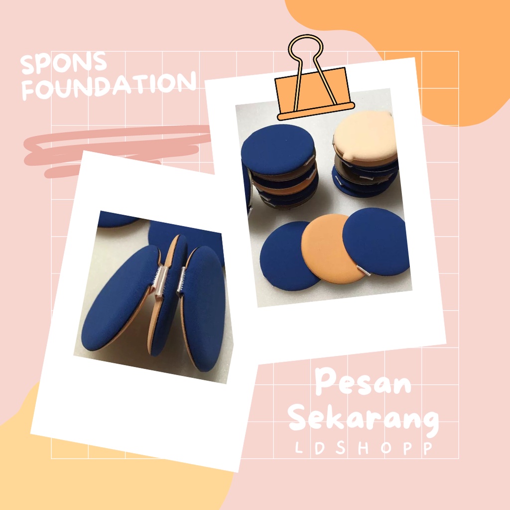 LDS Spons Foundation / Spons Air Cushion / Spons Bedak / Puff Cushion / Air Puff Cushion / Sponge Make Up Foundation Import Murah