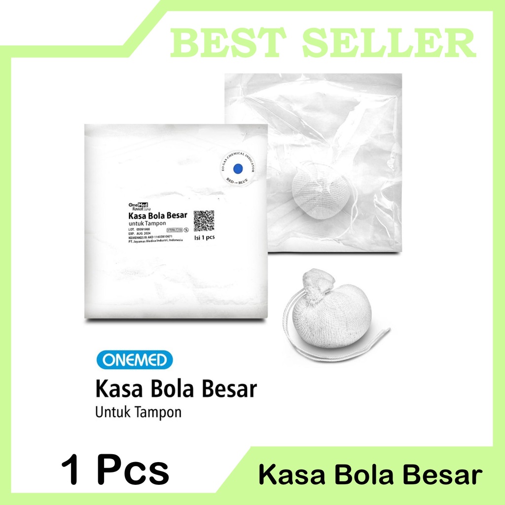 Kasa Bola Besar Steril Untuk Tampon OneMed Isi 1 Pcs