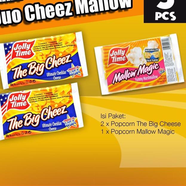 

11.11✔️Jolly Time - Paket Duo Cheez Mallow (2TBC, 1MM) - Mircowave Popcorn|SQ1