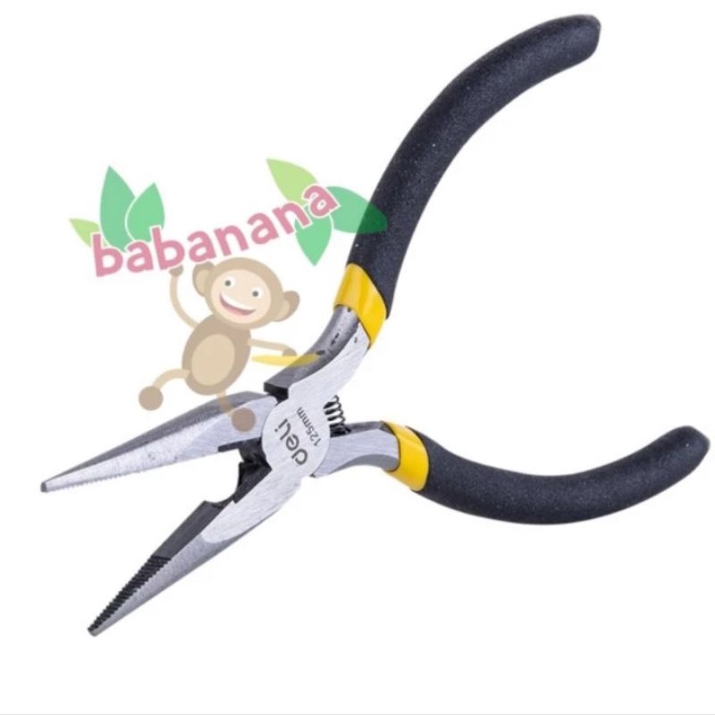 Deli DL20026 tang lancip mini 5 inch long nose pliers tamiya gundam