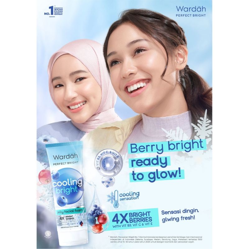 WARDAH Perfect Bright Creamy Foam Brightening + Smoothing / + Oil Control 100ml