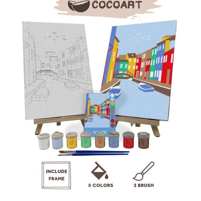

Paint By Number Kit [ Venice ] - Cocoart.id I Kanvas 30 x 20 cm
