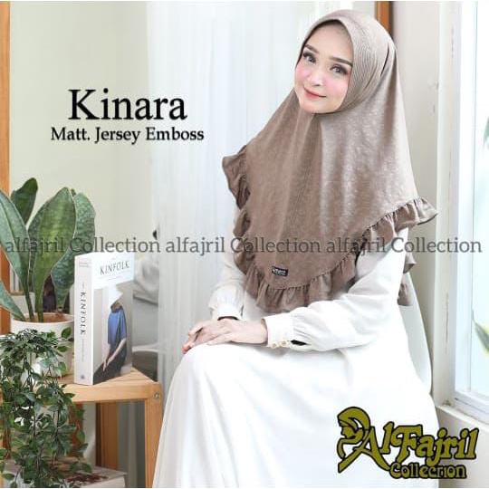 KINARA HIJAB DAILY HIJAB KINARA HIJAB JERSEY EMBOS HIJAB PREMIUM HIJAB ORI AL FAJRIL
