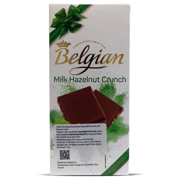 

Penawaran Spesial--THE BELGIAN Milk Chocolate with Hazelnut Cruch 100 gram Cokelat Susu