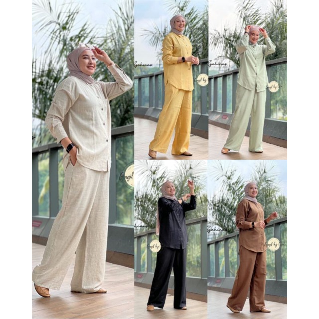 READY SETCEL PREMIUM SYAHINAZ PREMIUM ORIGINAL GAGIL FASHION BY OVA