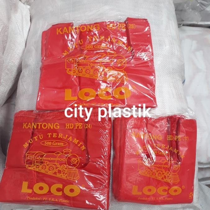 

KANTONG PLASTIK HD LOCO MERAH UK 17-40