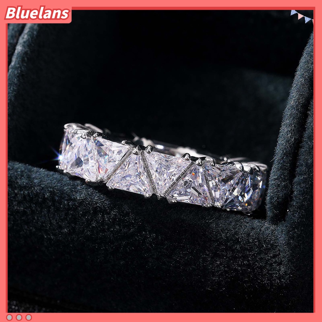 Cincin Wanita Bahan Tembaga Gaya Elegan Untuk Pertunangan