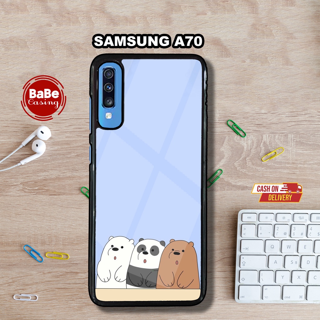 Case SAMSUNG A70 Casing SAMSUNG A70 case BEAR Case hp kondom hp case aesthetic case anime case karak