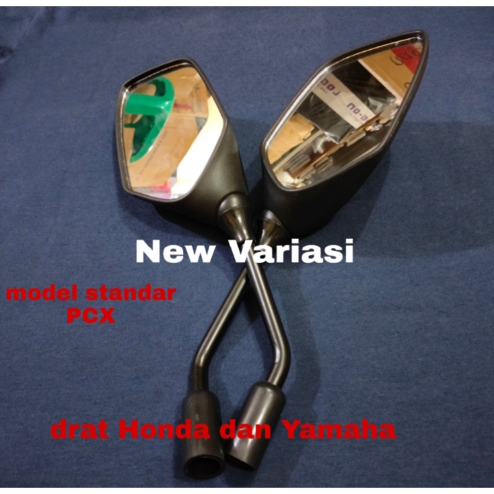 KACA SPION STANDAR PCX 150 / PCX 160 KWALITAS ORIGINAL / SPION MOTOR HONDA PCX 160 UNIVERSAL