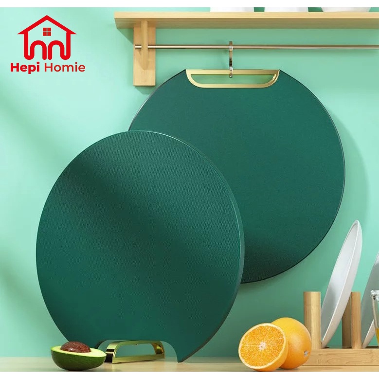 [HH] TALENAN BULAT PE 2IN1 &amp; PARUTAN ANTI JAMUR ANTI SLIP / CUTTING BOARD PREMIUM