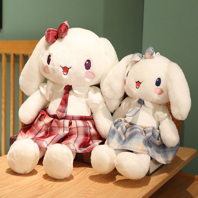 Huggable Rabbit Plushie Silky Mewah Dan Lembut Hadiah Sempurna Untuk Paskah Dan Natal