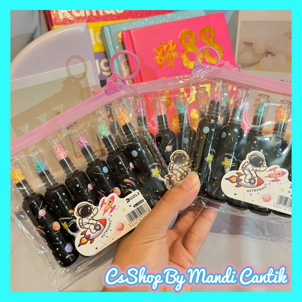 

Stabilo 1 Set Isi 6pcs Motif Botol Astronot Manik Stabilo Murah Cute