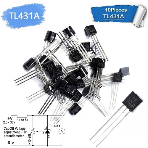 x10 Transisttor TL / KA 431 KA431 KA-431 3p 3 Pin KAki 3 3P Isi 10 Pcs