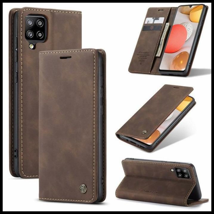 Flip Case Samsung A12 / M12 Original CASEME Leather Wallet Casing