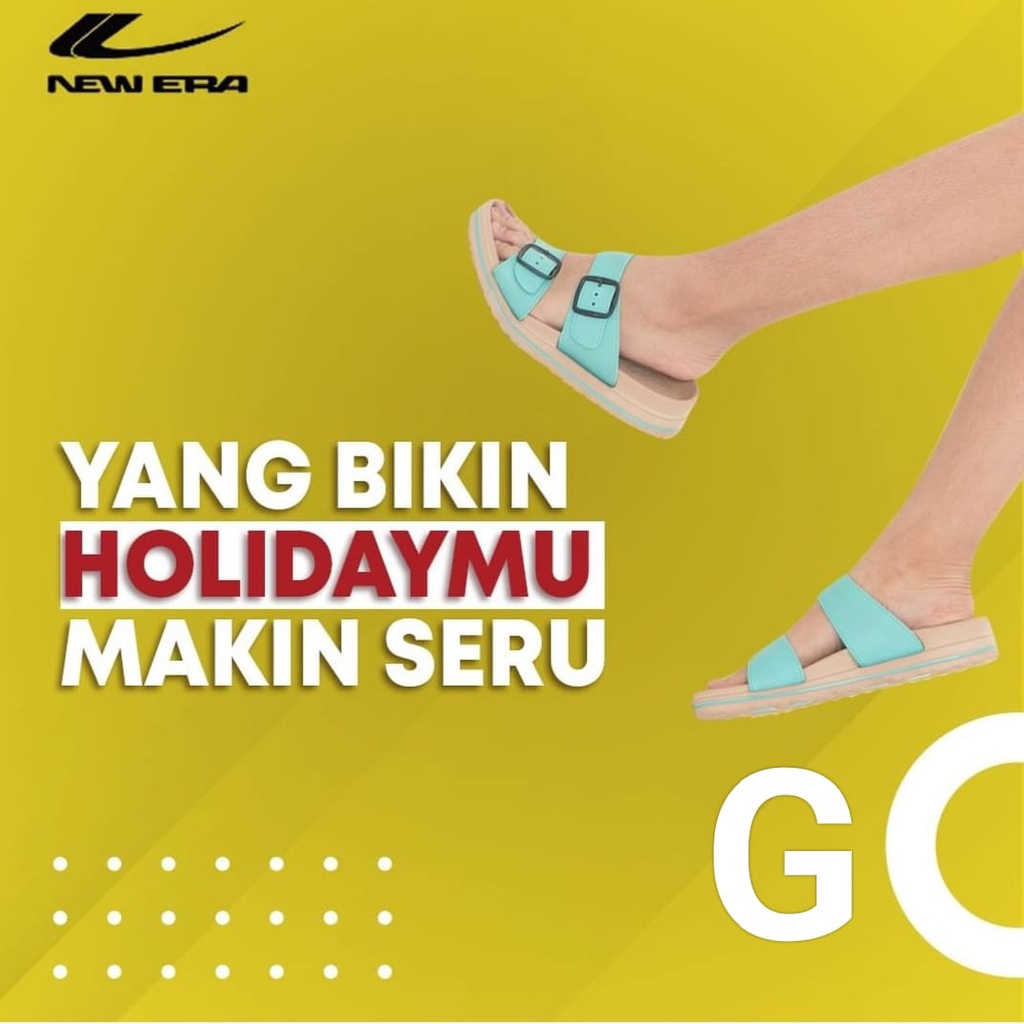 sogo NEW ERA LB E 90213 &amp; LB E 90212 Sandal Karet Wanita Terbaru Sendal Karet Selop Ban Dua