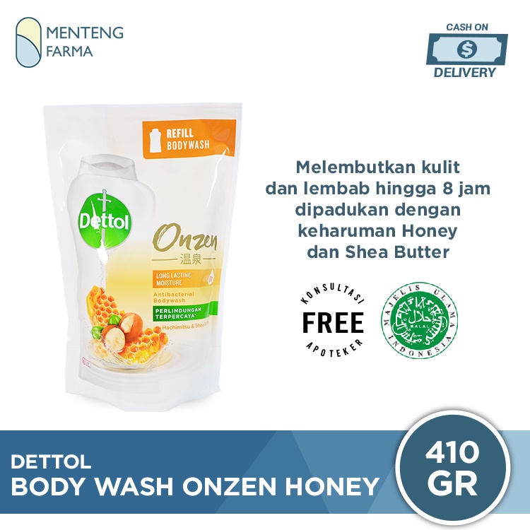 Sabun Mandi Cair Dettol Onzen Honey 410 Gram