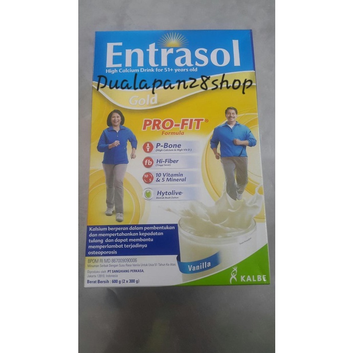 

[ COD ] Entrasol gold vanila 600gr