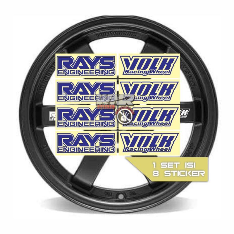 Stiker Velg Mobil Rays Volk / Stiker Velg Rays Engineering / Stiker Velg Volk / Stiker Velg Universa