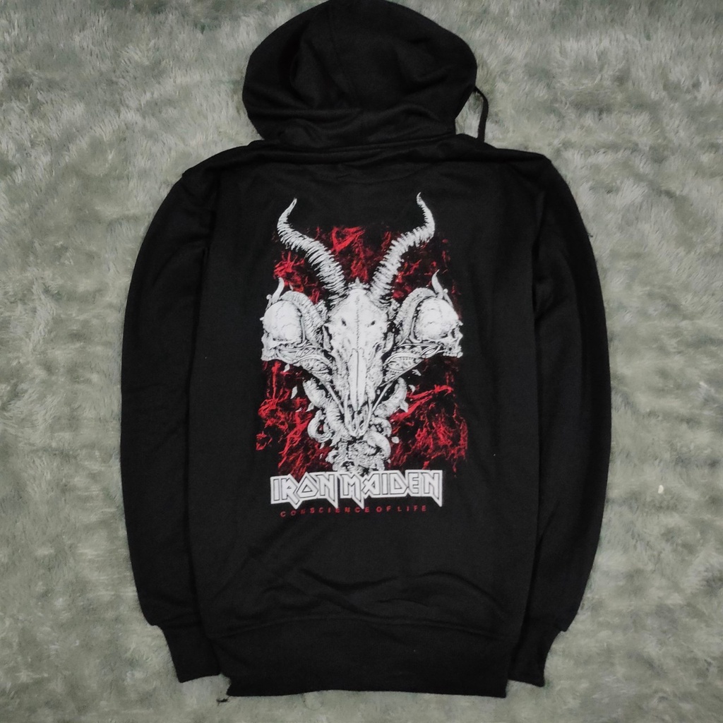 JAKET BURGERKILL HEAVY METAL SIZE M L XL XXL 003 - SWEATER HOODIE TENGKORAK - JAKET MUSIK BURGERKILL - JAKET PRIA MUSIM DINGIN