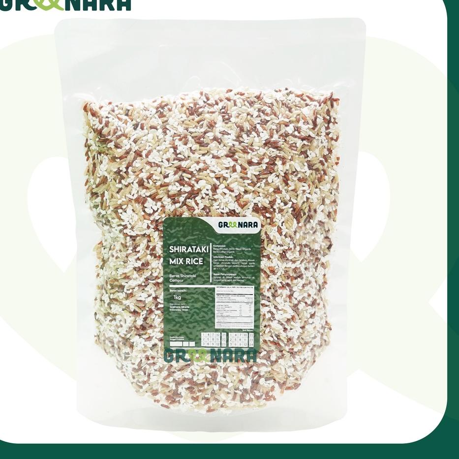 

Viral Shirataki Mix Rice 1Kg / Shirataki mix Beras Merah , Coklat Organik