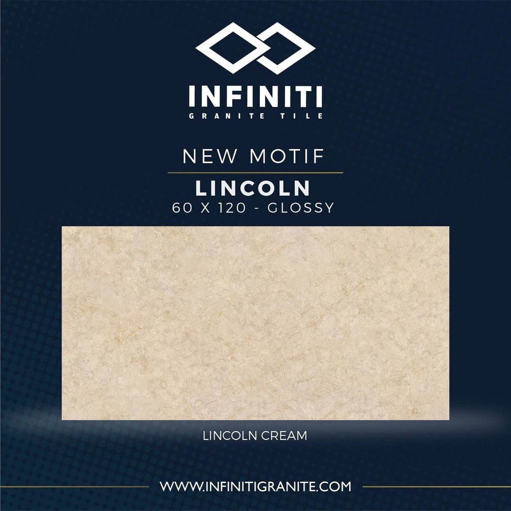 GRANITE LANTAI 60x120 LINCOLN CREAM / INFINITI / GLOSSY / KW1