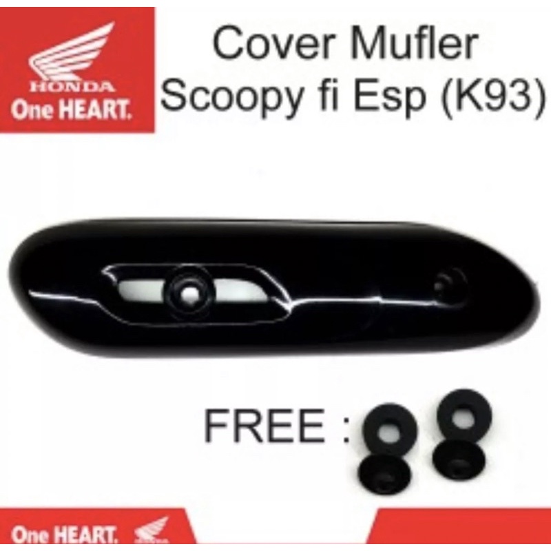 Tutup knalpot Scoopy esp carbon 2014/2019 - Carbon