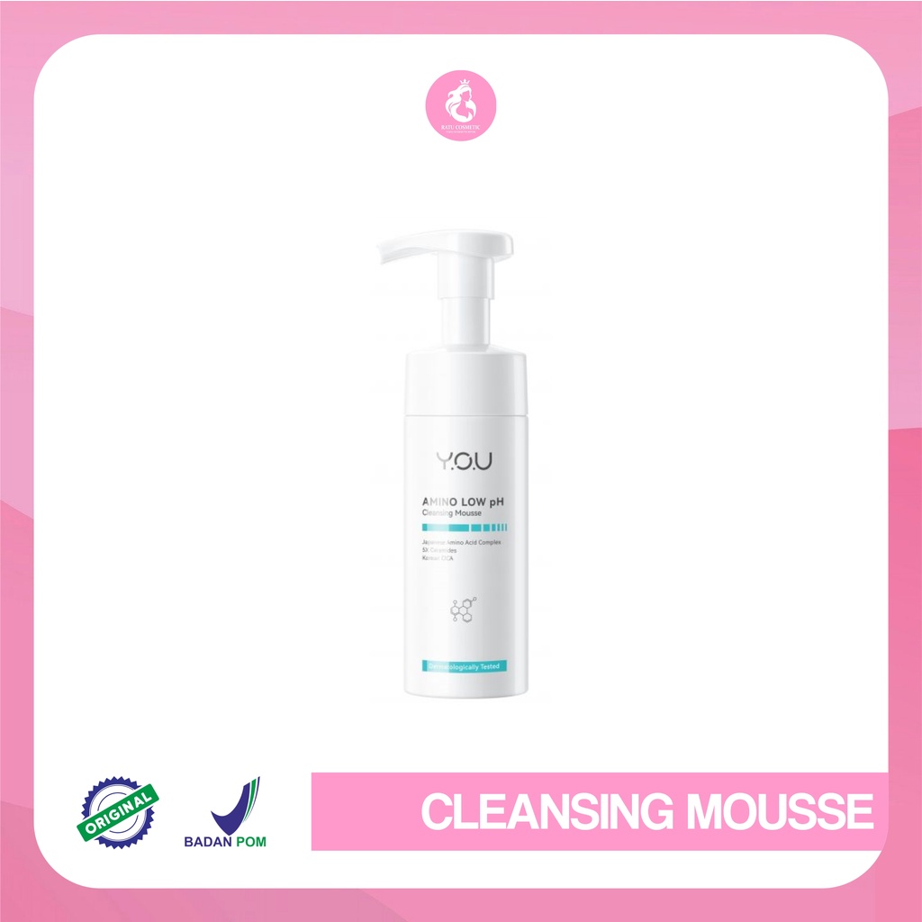 You Amino Low pH Cleansing Mousse 150ml 5X Ceramides | Pembersih Wajah