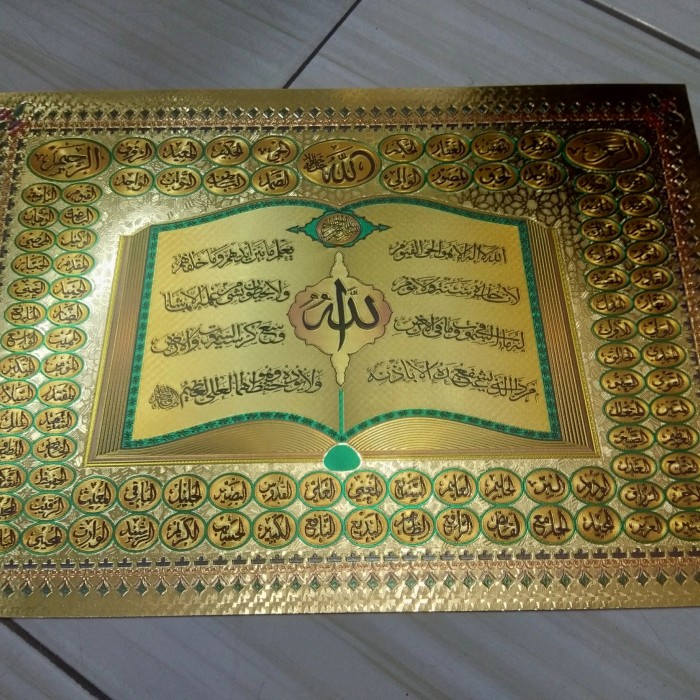 

Promo Bulan Ini Poster Kaligrafi Foil/Size 25X35Cm Trendi