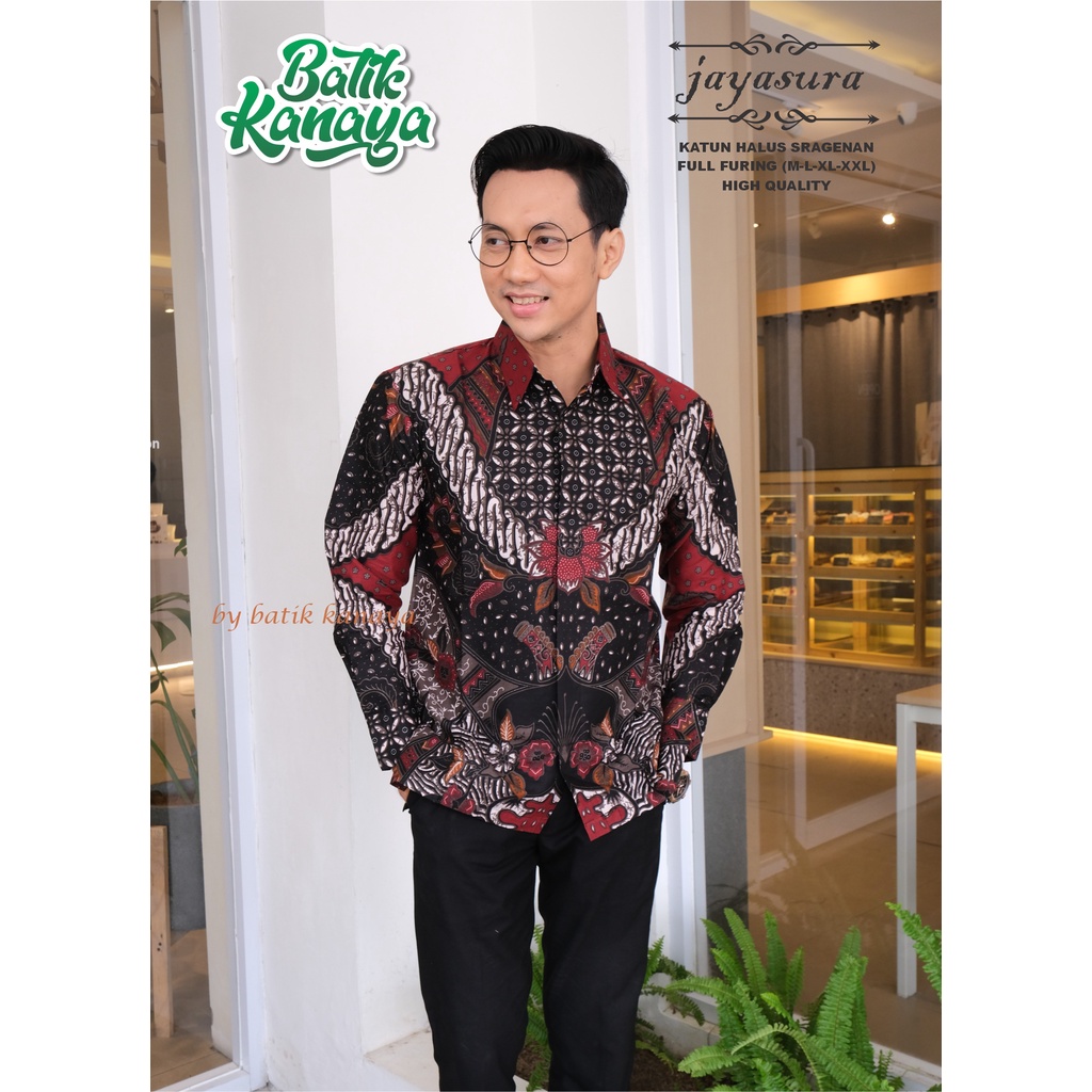 Kanaya - Baju Batik Pria Lengan Panjang Full Furing Motif NEW JAYASURA