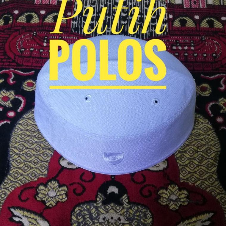 PECI MALAYSIA Songkok Malaysia Kopyah Malaysia Putih Polos "AL.18Oc22ν"