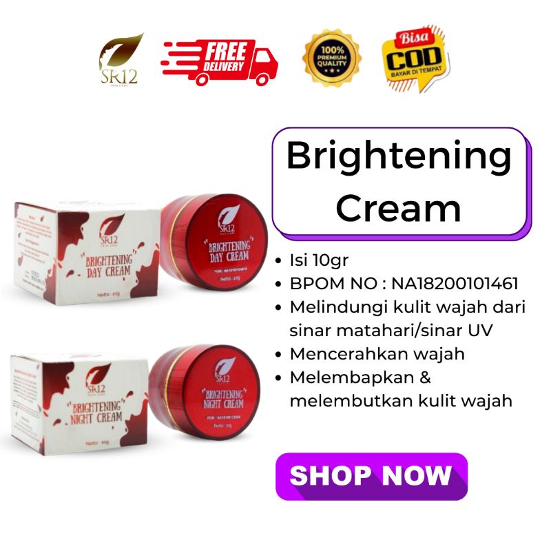 SR12 Brighteing cream night & day // Cream Siang Malam