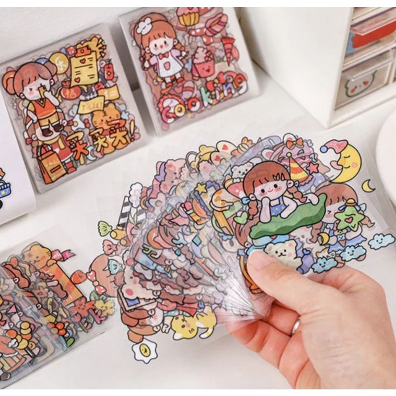 

sticker aesthetic petak per/pc random dan cute