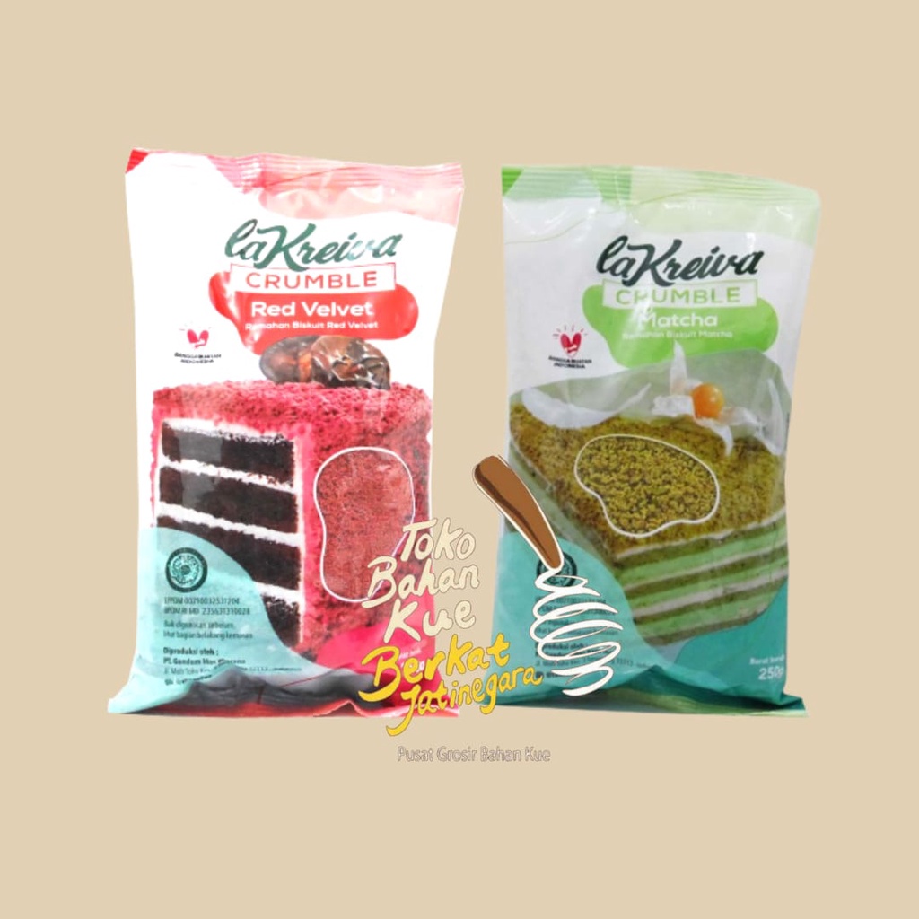 

LA KREIVA CRUMBLE KEMASAN 250 GR / REMPAH BISKUIT