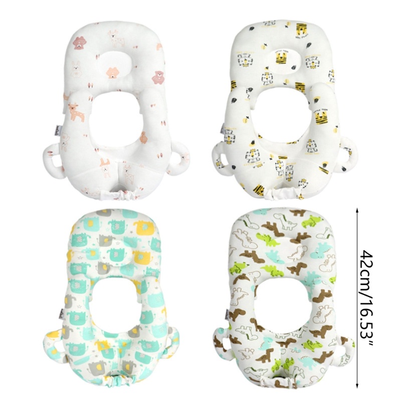 Mary 2-in-1 Bantal Makan Bayi U-shaped Breathable Pillow Mencegah Dilepas Breast Feeding Pillow Dengan Holder Botol