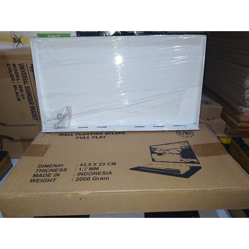 AMBALAN DINDING RAK DINDING COCOK DI LETAKKAN DI BAWAH TV ANDA Black/white