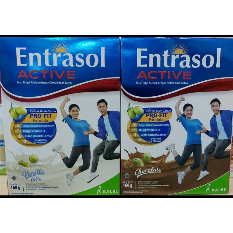 Entrasol Active 160gr Vanila Latte/Mochacino/Coklat