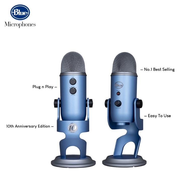 BLUE YETI Professional USB Microphone - 10th Anniversary - Sunset Sky - Mikrofon Terbaru dari Blue Microphones Edisi Spesial Ulang Tahun ke 10 BLUE Microphones