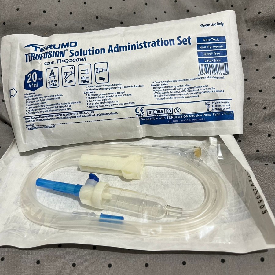 Gigikbunga Infuset Terumo / Selang Infus Terumo / Infus Set Terumo Dewasa