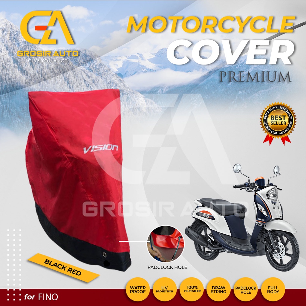 SARUNG PENUTUP BODY COVER / SELIMUT MOTOR FINO VISION PREMIUM WATERPROOF