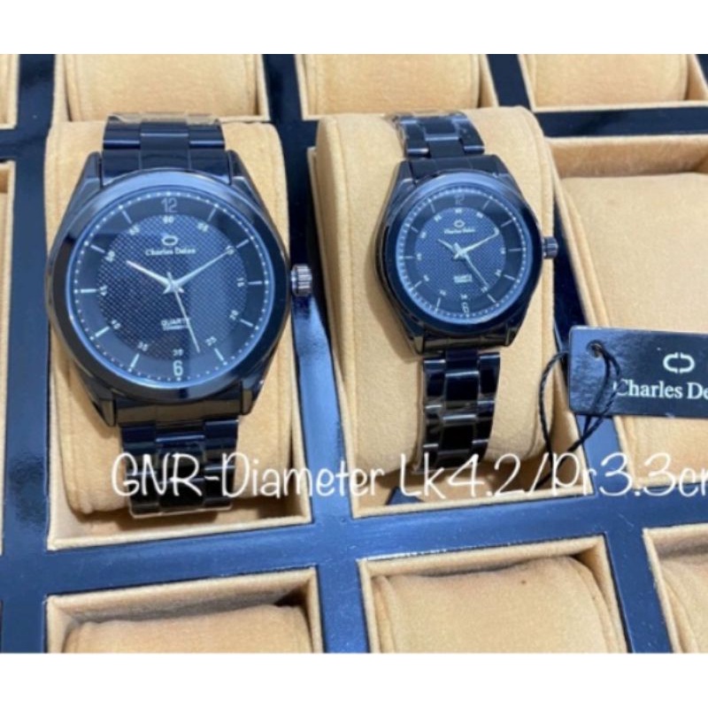 Jam Tangan Couple Rantai Original Charles Delon