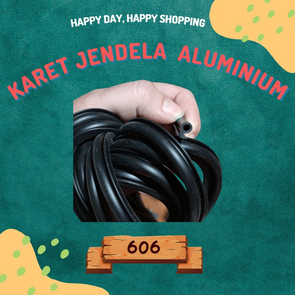 Karet Aluminium Karet Pentol Karet Sekoneng 606 Hitam Putih