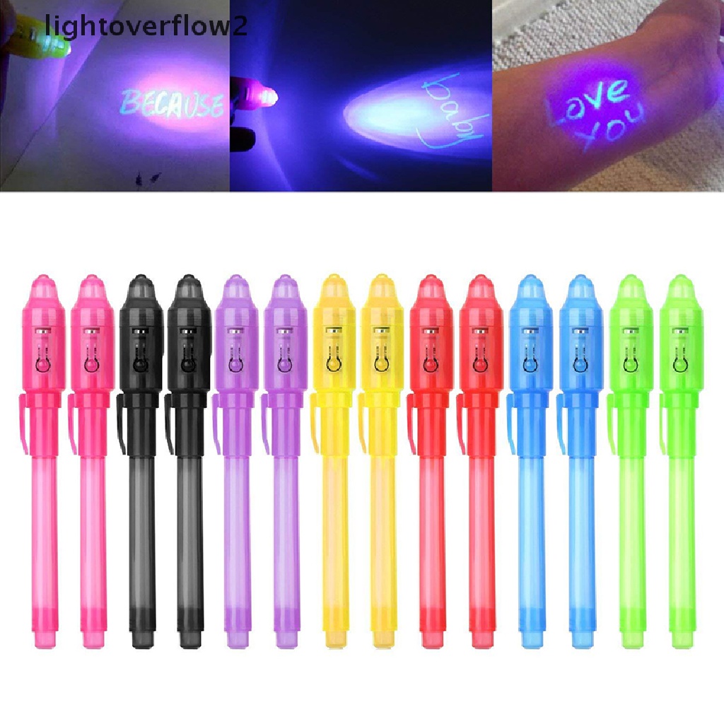 (lightoverflow2) Pena Ajaib Dengan Lampu UV Tanpa Warna