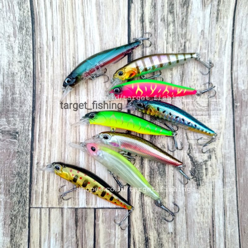 Minnow ROZANTE 77SP 10gr Treble Hook 3X STRONG - Umpan Casting Suspending Hampala Barramundi