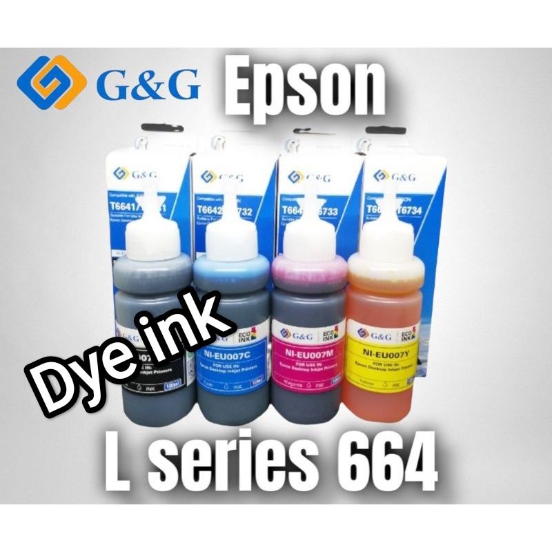 tinta art paper epson infus 664 - 003 / tinta dye epson 003 / tinta dye epson 664 / tinta dye canon GI790 Gseries / inktank G&amp;G hasil mantapz jiwa