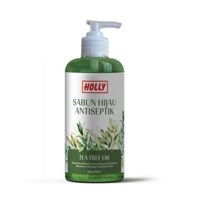 Holly Sabun hijau antiseptik cair with oil 550ml