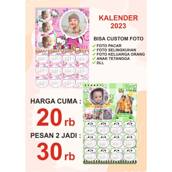 

KALENDER FOTO CUSTOM 2023