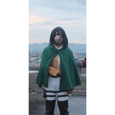 Semi Fullset Cosplay Mikasa - Attack on Titan