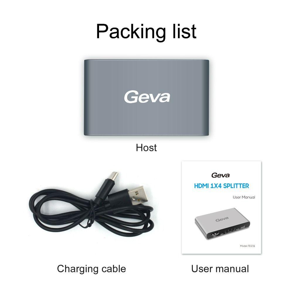 Preva HDMI-compatible Splitter HDTV 4K 3D Full HD 1080P Adapter